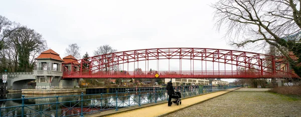 Famosa Ponte Seis Tegeler Ver Berlin Reinickendorf — Fotografia de Stock