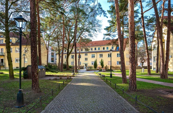 Krásný Rezidenční Komplex Pro Seniory Berlínské Čtvrti Pankow Německo — Stock fotografie