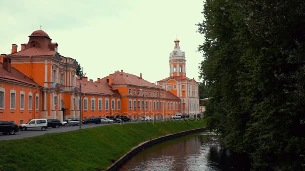 Alexander Nevsky Lavra (klooster) in Sint-Petersburg, Rusland — Stockvideo