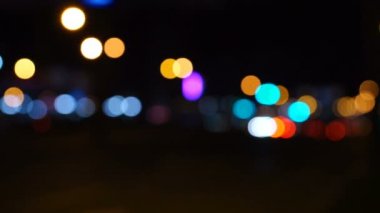 Weg auto stadslichten at night met wazig bokeh in blauwe kleuren. HD ... Weg auto stadslichten at night met wazig bokeh in blauwe kleuren. HD ...