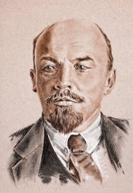 Ulyanov Lenin büyük Ekim Sosyalist devriminin lideri