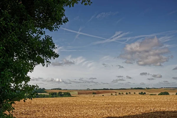 Lincolnshire Wolds, Uk, v pozdním létě — Stock fotografie