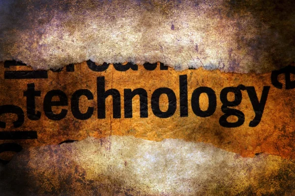 Technology text on torn paper — Stock Photo, Image