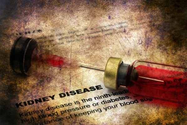 Kidney disease form grunge concept — Stock Photo, Image