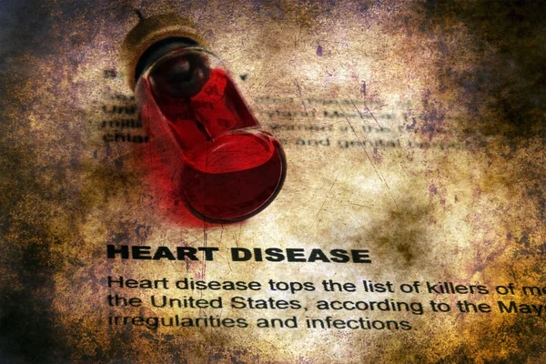 心脏病的坏疽性概念 — 图库照片