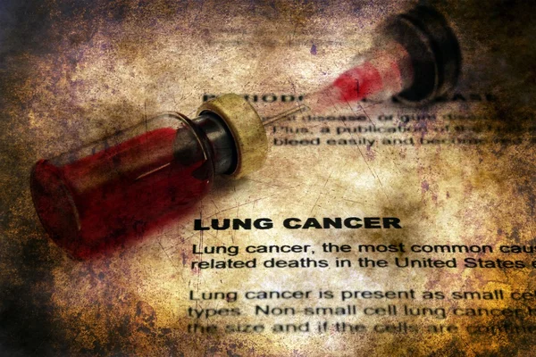 Cancer du poumon concept de grunge — Photo