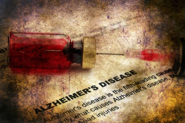Doença de Alzheimer conceito grunge — Fotografia de Stock