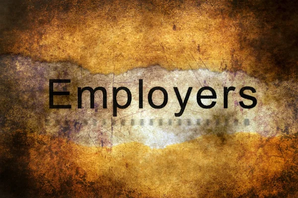 Arbeitgebertext über Grunge-Hintergrund — Stockfoto