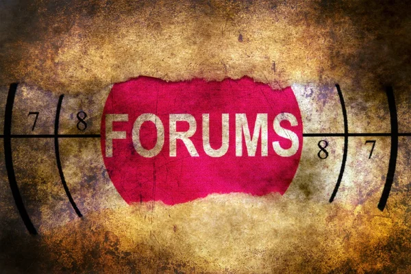 Forum Web cible concept grunge — Photo