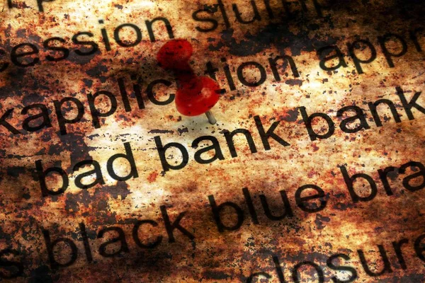 Slechte banking grunge concept — Stockfoto