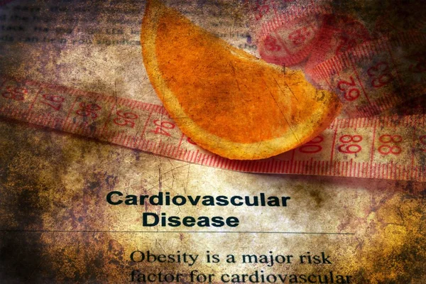 Concetto di grunge della malattia cardiovascolare — Foto Stock