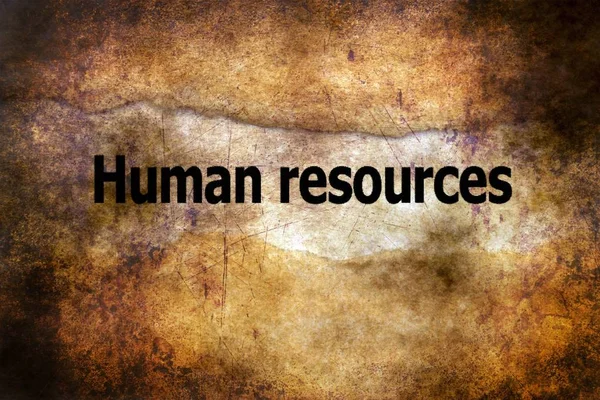 Conceito de grunge de recursos humanos — Fotografia de Stock