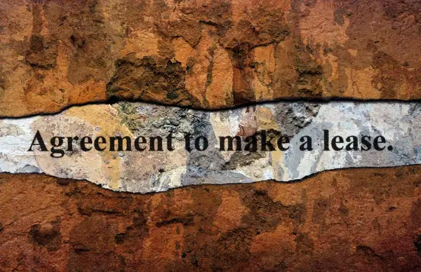 Agreement to make lease grunge concept — Stock Photo, Image