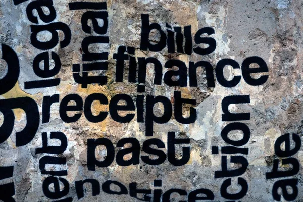 Finance receipt bills grunge concept — Stock Photo, Image