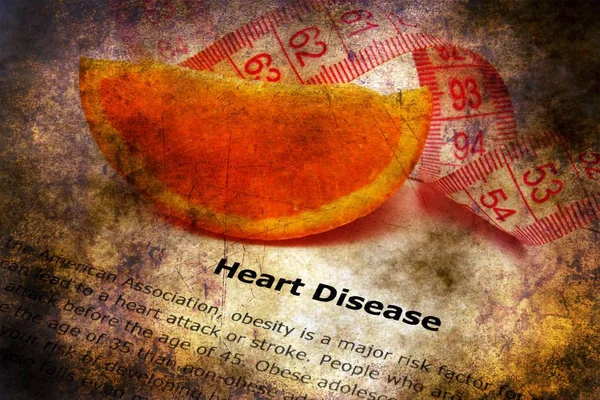 Koncepcja grunge choroby serca — Zdjęcie stockowe
