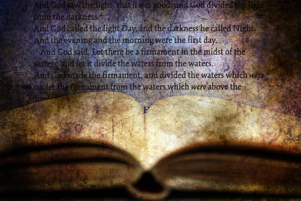 Открытая концепция библейского гранжа — стоковое фото