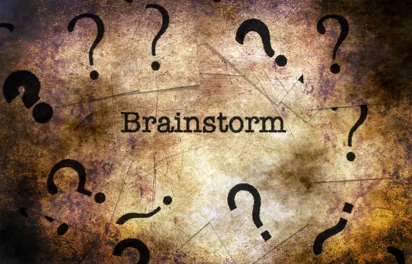 Brainstorm text grunge koncept — Stockfoto