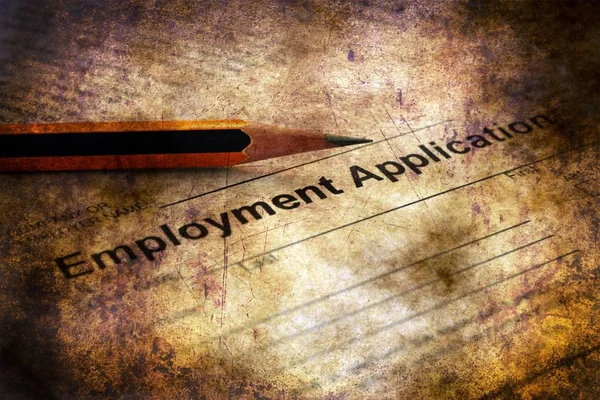 Employment application grunge concept — Stock Photo, Image