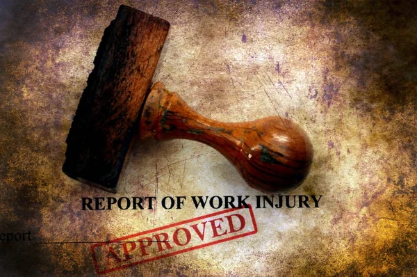 承認作業傷害のレポート — ストック写真