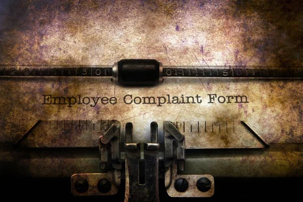 Employee complaint form grunge concept — Stock Photo, Image