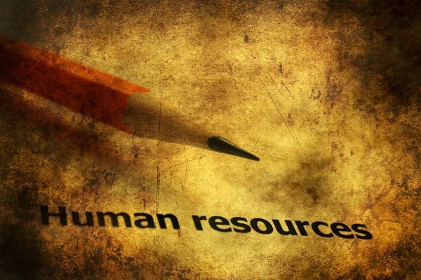 Menselijke hulpbronnen grunge concept — Stockfoto