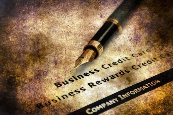 Business credit card application — Stock Photo, Image