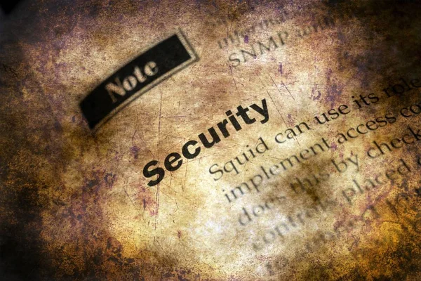 Close Security Grunge Concept — Stock Photo, Image