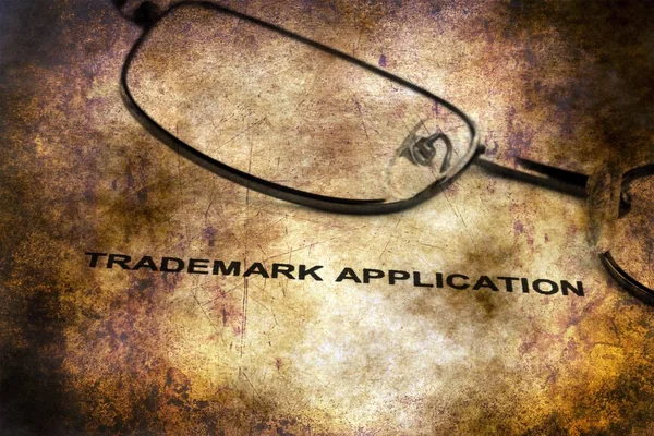 Trademark application grunge concept — Stock Photo, Image