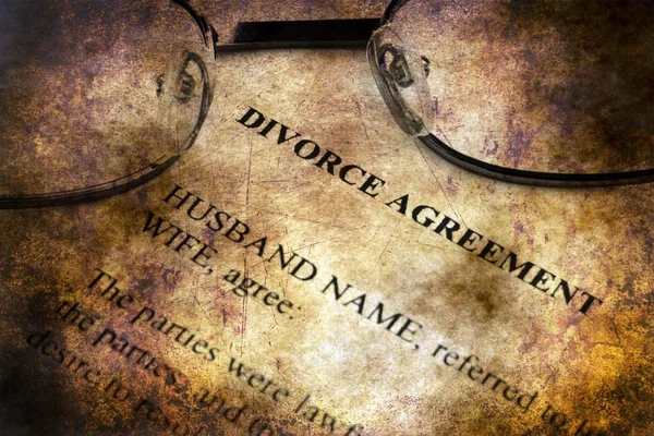 Divorcio acuerdo grunge concepto — Foto de Stock