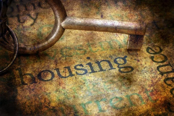 Schlüssel zu Housing Grunge Hintergrund — Stockfoto