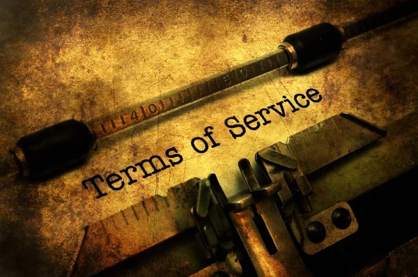 Terms of service grunge concept — Stock Photo, Image