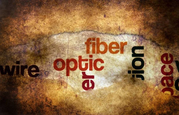 Conceito de grunge de fibra óptica — Fotografia de Stock