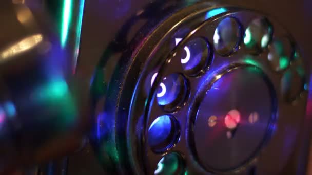Close up of old rotary phone — Stock Video