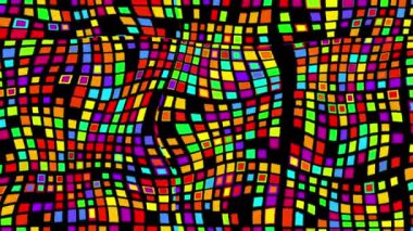 Hareketli renkli küpler