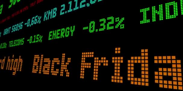 Black Friday online verkoop klim naar recordhoogte — Stockvideo