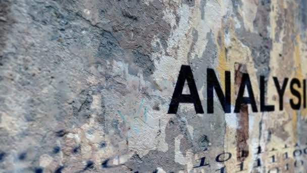 Analisi concetto grunge — Video Stock