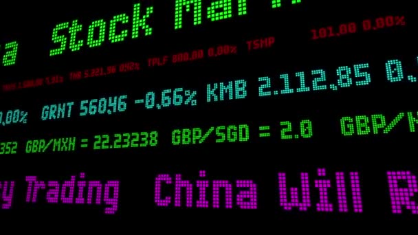 Kina Kommer Att Återuppta Kryptovaluta Handel — Stockvideo