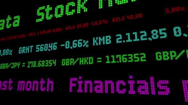 Financials magt Wall St rekord køre i sidste måned – Stock-video