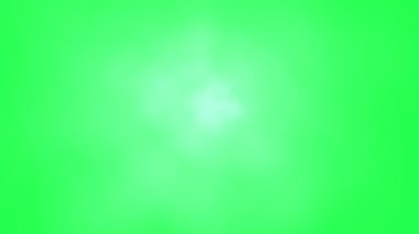 Bulutlar yeşil ekranda hareket