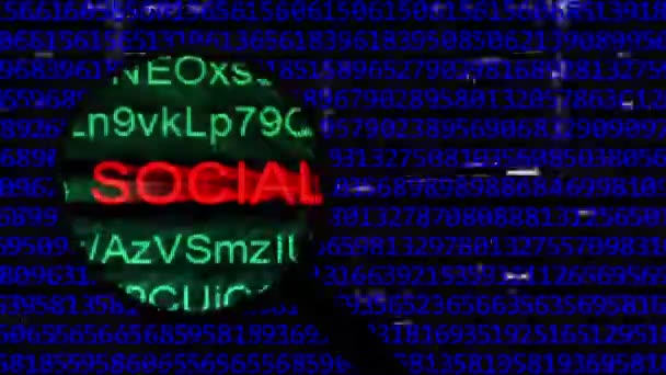 Zoeken naar sociale media — Stockvideo