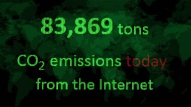 Internet'ten gelen CO2 emisyonu