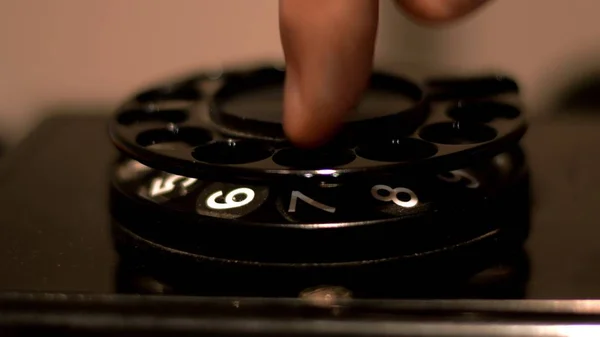 Close Up Of Old Rotary Phone — Stock Photo, Image