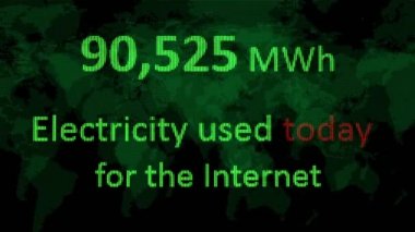 Internet'te kullanılan elektriğin