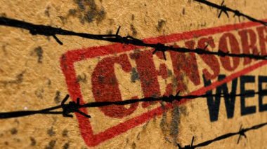 Sansürlenmiş web konsepti