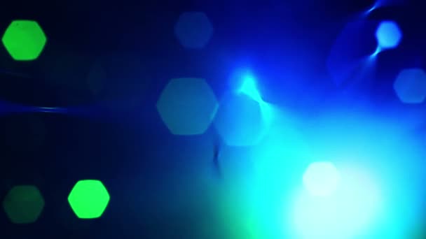 Крупним планом барвиста оптика з волокна — стокове відео