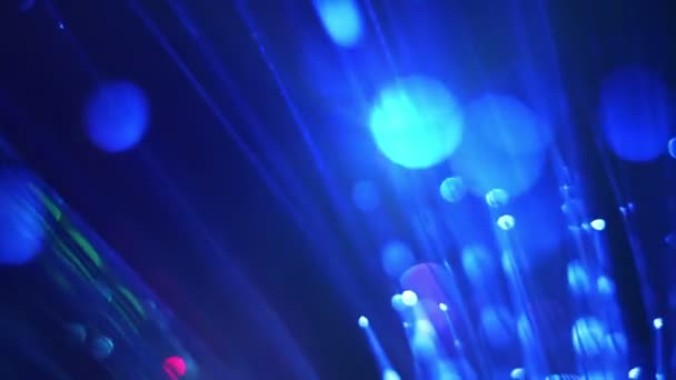 Close up of fiber optics — Stock Video