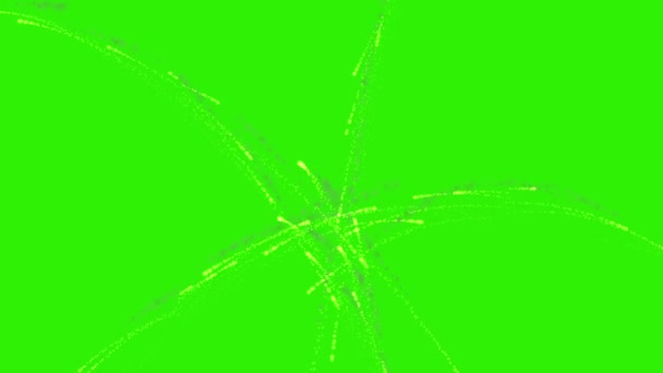 花火の緑色の画面でバースト — ストック動画