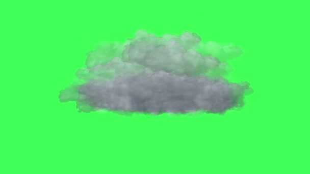 Time lapse clouds on green screen — Stock Video