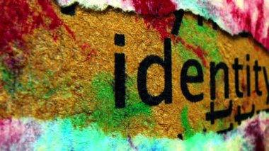 Kimlik grunge konsepti