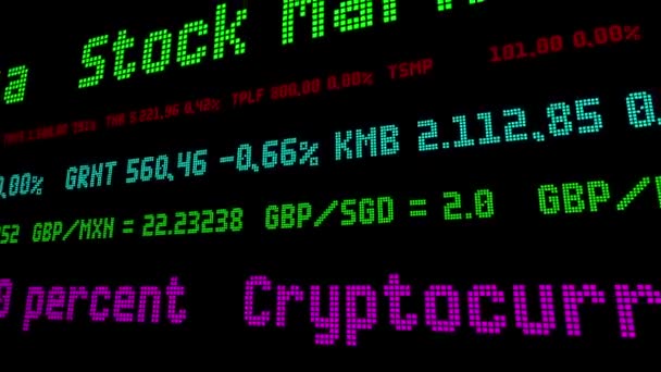 Cryptocurrency menuju 90 persen — Stok Video